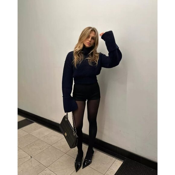 Norma Kamali x REVOLVE Legging With Mesh Bottom Footsie in Black XX-Small Womens - Picture 10 of 10